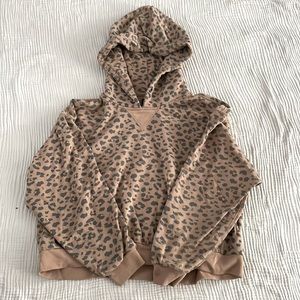 Abercrombie softAF leopard hoodie. Size L.